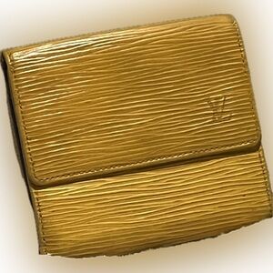 Louis Vuitton EPI Yellow bi-folder Women's wallet